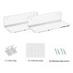 2pcs Set Transparent Speaker & Surveillance Camera Wall Bracket Holder - 2