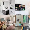 2pcs Set White Speaker Wall Bracket Surveillance Camera Holder - 6
