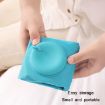 Inflatable U-Shaped Neck Pillow - Dark Blue, Travel Flocked U009-05 - 7