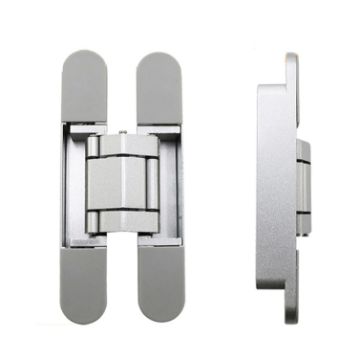 3D Adjustable Cross Hinge Folding Door Concealed Hinge, No. 3 Sand Silver - 1
