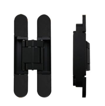 3D Adjustable Cross Hinge Folding Door Concealed Hinge, No. 5 Black 120kg - 1