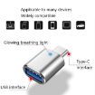 USB 3.0 Female to USB-C Male OTG Adapter 3-Pack with Light (Silver) - 4
