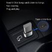 USB 3.0 Female to USB-C Male OTG Adapter 3-Pack with Light (Silver) - 5