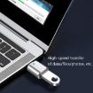 USB 3.0 Female to USB-C Male OTG Adapter 3-Pack with Light (Silver) - 6