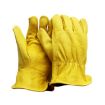 JJ-5002 Genuine Leather Safety Gloves, Outdoor Riding/Gardening, Size S - 1