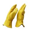 XL Genuine Leather Safety Gloves - JJ-5002 for Outdoor Riding & Gardening - 3