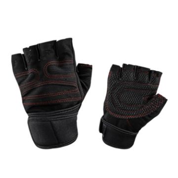 ST-2120 Anti-Slip Gym Gloves, Size S, Black - Exercise Equipment - 1