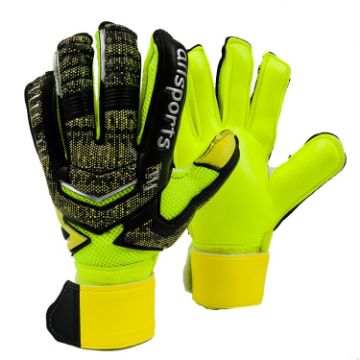 Ailsports ST5511 Goalkeeper Gloves, Size 6, Fluorescent Green Latex - 1