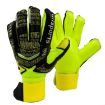 Ailsports ST5511 Goalkeeper Gloves, Size 7, Thick Latex, Fluorescent Green - 1
