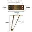 Thickened Load-Bearing Sofa TV Cabinet Legs, 15cm, Brushed Copper - 3