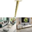 Cone Round Tube Furniture Support Legs - Oblique Cone 12cm (Titanium) - 1