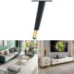 Cone Round Tube Furniture Support Legs - Oblique Cone 25cm (Black Gold) - 1