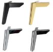 Metal Furniture Support Legs LH-FJ0039, 12cm Height, Gun Black Finish - 2