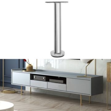 Adjustable Stainless Steel Furniture Legs 35cm - LH-TJ003 Silver - 1