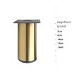 Thickened Stainless Steel Furniture Support Legs 5cm Matte Black - 4