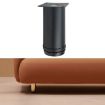 Thickened Stainless Steel Furniture Support Legs 8cm Matte Black - 1