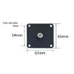 Thickened Stainless Steel Furniture Support Legs 12cm Matte Black - 3