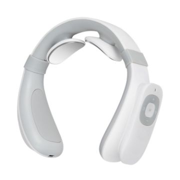 Smart Charging Neck Pulse Cervical Massager, English Spec, White - 1