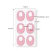 Latex Anti-Wear Callus Protection Sticker - Skin Color Elliptical - 4