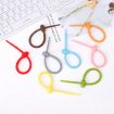 Silicone Data Cable Storage Straps - 20 PCS Yellow Cable Organizer - 6