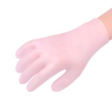 Waterproof Sun-Proof Moisturizing Gloves, Anti-Crack Handguard, Free Size Pink - 1
