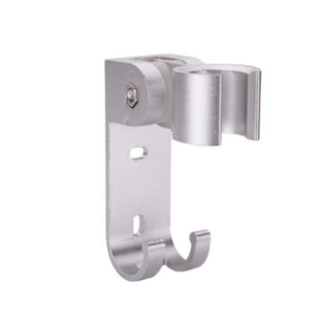 5 PCS Space Aluminum Shower Base with Hook - Durable & Stylish - 1