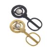 C889 Black Stainless Steel Windmill Round Cigar Cutter - 2