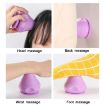 Silicone Muscle Massage Ball with Suction Cup - Purple - 6