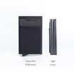 RFID Aluminum Alloy Anti-Degaussing Coin Card Holder - Black - 3