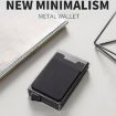RFID Aluminum Alloy Coin Card Holder - Anti-Degaussing (Black Purple) - 5
