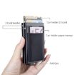 RFID Aluminum Alloy Coin Card Holder - Anti-Degaussing (Silver Red) - 4