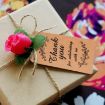 Kraft Paper Gift Tags 100pcs with 20m Hemp Rope (L-05) - 5