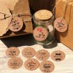 100pcs Kraft Paper Gift Tags with 20m Hemp Rope (L-07) - 6