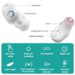 TWS On-Ear Hearing Aid with Charging Compartment - White - 6