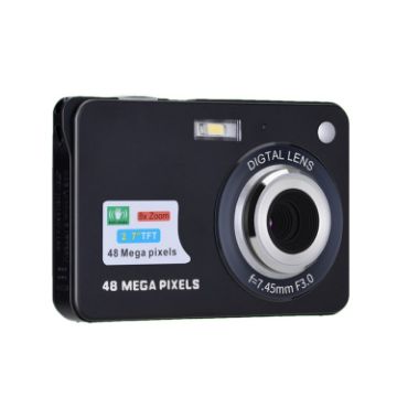 K09 48MP CCD HD Digital Camera Retro Self-Portrait Video (Black) - 1