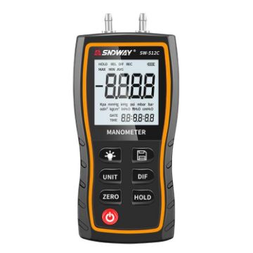 SNDWAY SW-512C Digital Handheld Differential & Negative Pressure Gauge - 1