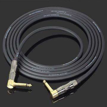 KGR 6m Guitar Cable Keyboard Drum Audio Cable Double Elbow Jack - 1
