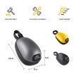 WEST BIKING Yellow Mini Hardshell Bicycle Saddle Tail Bag - 3
