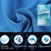 Summer Fitness Cold Sports Towel 30x80cm - Ice Cold Sky Blue - 4