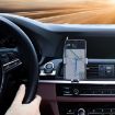 Gold Universal Metal Gravity Car Phone Holder - Secure & Stylish Mount - 7