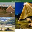 Windproof Tent Clip & Rope Set - 10 Clips + 10 Ropes for Camping - 5