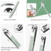 16 In 1 Nail Art Tool Set - Clippers & Scissors, Green Manicure Kit - 5