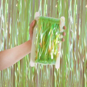 Green Candy Rain Curtain 1x3M - Festive Party Decoration Photo Backdrop - 1