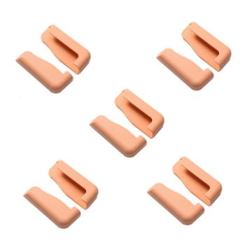 Car Mobile Phone Bracket - 5 Pairs Adjustable Dashboard Holder (Pink) - 1
