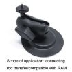 KD04 Car Dashboard Phone Holder Compatible with RAM - Black - 5