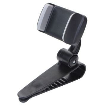 Grey Car Sun Visor Bracket Mobile Phone Holder - 1
