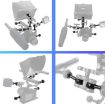 Ball Head Adapter 1/4 Inch Mount for Camera & Diving Lights Bracket - 6