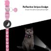Blue Reflective Cat Collar with Bell for Airtag Tracker - 5