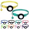 Reflective Black Cat Collar with Bell for Airtag Tracker - 2
