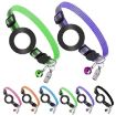 Purple Pet Anti-Lost Address Pendant Collar with Bell for Airtag - 2